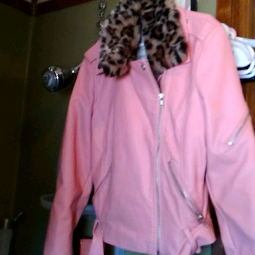 Faux leather jacket
